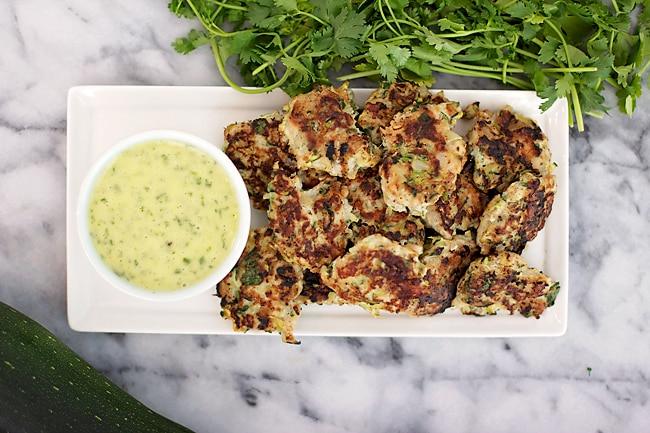 Zucchini Chicken Bites on the Stove