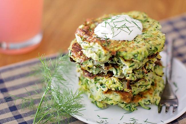 Zucchini Dill Fritters for the Table