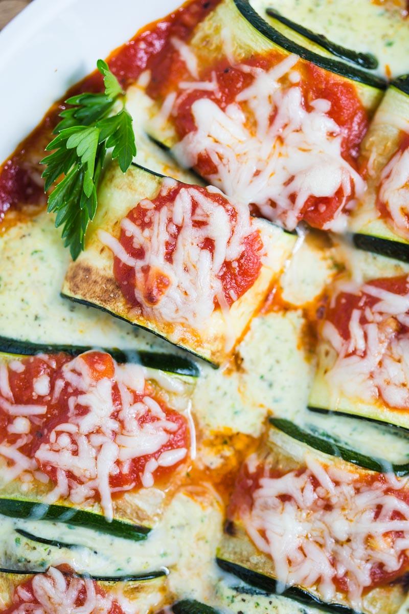 Zucchini Lasagna Rolls at Home