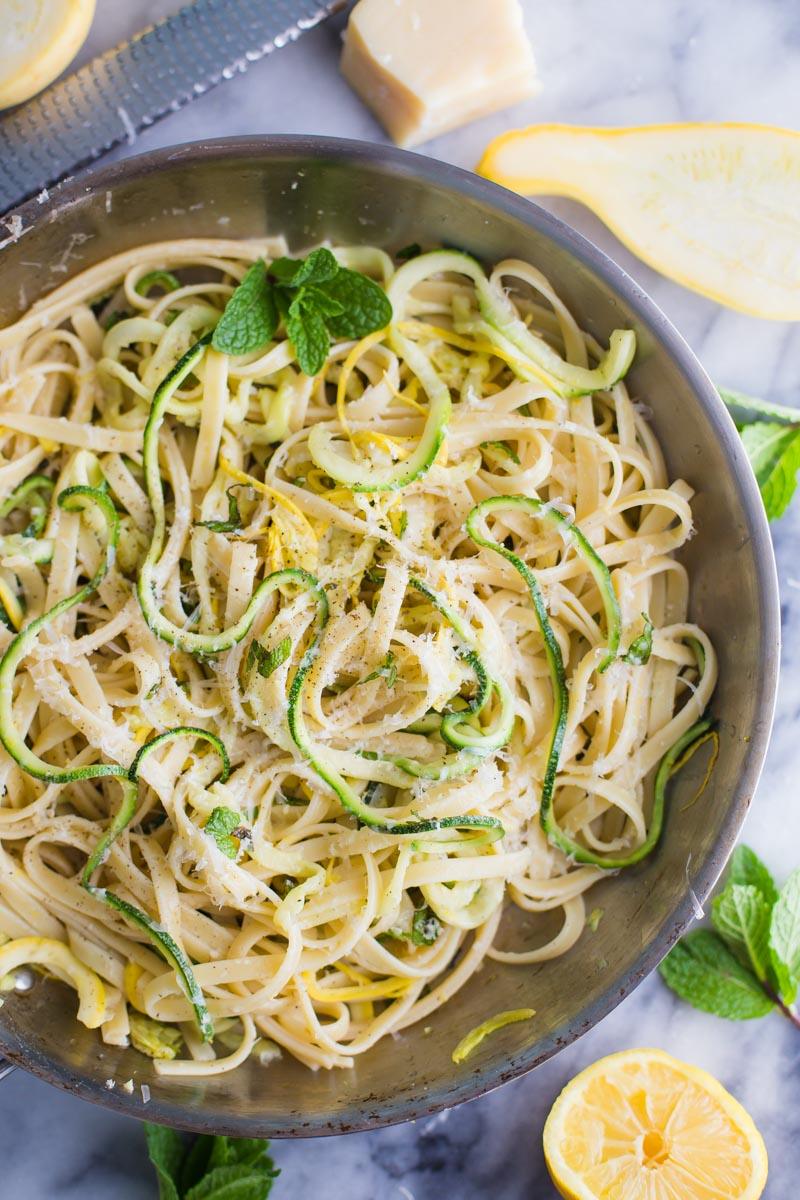 Zucchini Linguine at Home