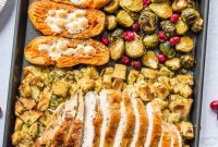 Thanksgiving Feast for Two on a Sheet Pan