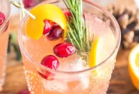 Crimson Citrus Gin Sparkler