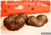 Chocolate Kissed Strawberry Hearts