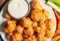Crispy Buffalo Cauliflower Bites
