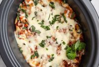 Effortless Slow Cooker Vegetarian Lasagna