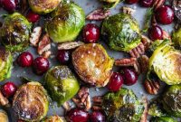Jeweled Cranberry Brussels Sprouts