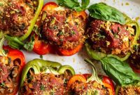 Vegan Bell Pepper Boats