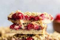 Golden Raspberry Streusel Bars