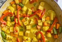 Golden Coconut Tofu