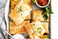 Sheet Pan Fiesta Veggie Quesadillas