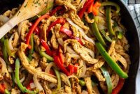 Zesty Soy Curl Fajitas