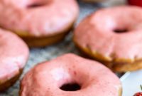 Vibrant Strawberry Baked Rings