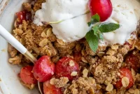 Sweet Cherry Crumble