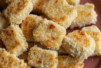 Crispy Vegan Parmesan Crusted Tofu