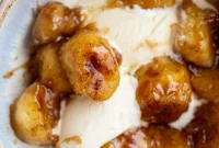 Molten Caramel Bananas