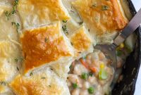 Hearty Chickpea Puff Pastry Pie