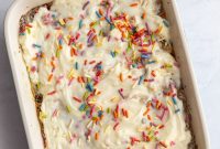 Birthday Cake Baked Oats