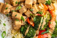 Savory Peanut Tofu Delight