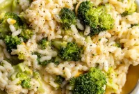 Creamy Broccoli Cheese Risotto