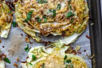 Crispy Cheesy Roasted Cabbage