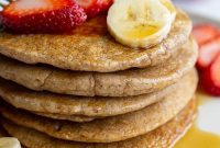 Fluffy Oat Flour Pancakes