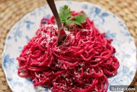 Ruby Beet Pesto Pasta