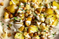 Hearty Roasted Potato, Chickpea & Cauliflower Bowls