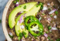 Spicy Turkey Black Bean Stew