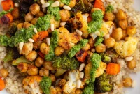 Vibrant Chimichurri Roasted Veggie Power Bowls