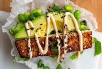 Crispy Tofu Rice Paper Tacos