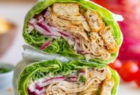 Zesty Tofu Caesar Lettuce Cups