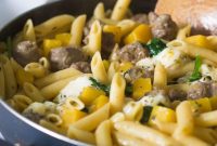 Hearty One-Skillet Butternut Squash and Sausage Pasta