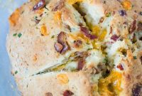 Hearty Bacon Cheddar Chive Soda Bread