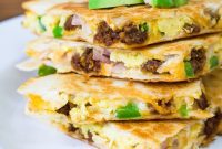 Cheesy Breakfast Quesadillas