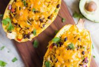 Savory Spaghetti Squash Burrito Bowls