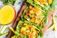 Tropical Mango Chicken Wraps