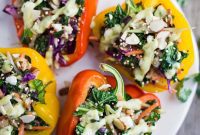 Wholesome Quinoa and Wild Greens Stuffed Peppers