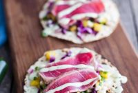 Seared Ahi Tacos with Zesty Pineapple Salsa
