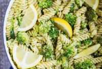 Zesty Plant-Based Lemon Broccoli Pasta Salad