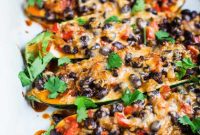 Enchilada Stuffed Zucchini