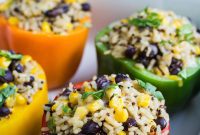 Loaded Burrito Stuffed Peppers