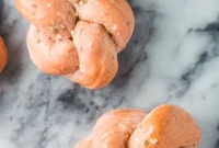 Ruby Red Beet and Garlic Dinner Rolls