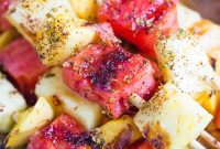 Sweet and Smoky Fruit Skewers