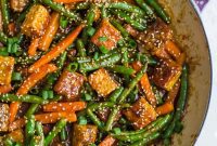 Vibrant Sesame Ginger Tempeh Stir Fry