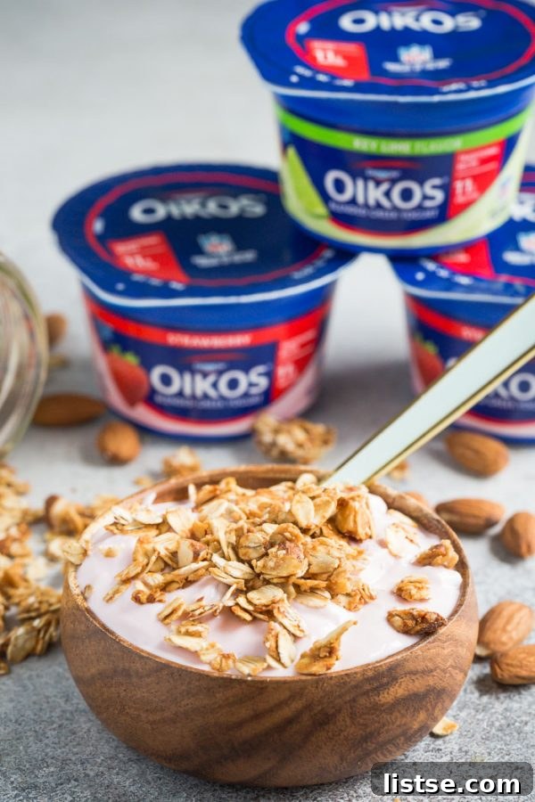 5 Ingredient Peanut Butter Granola