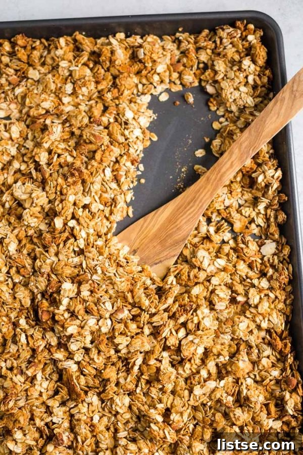 5 Ingredient Peanut Butter Granola