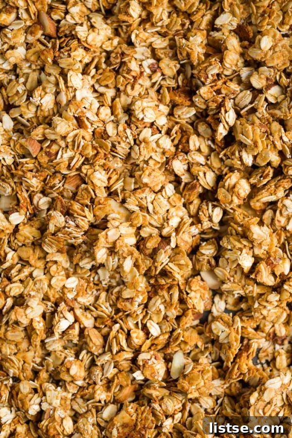 5 Ingredient Peanut Butter Granola