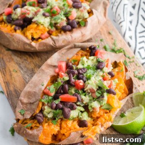 Guacamole Stuffed Sweet Potatoes
