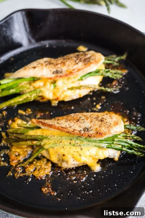 Golden Asparagus and Cheese Chicken 5 baked stuffed chicken recipe