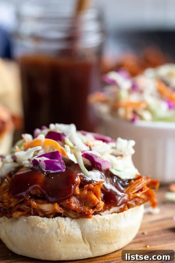 Hearty and flavorful BBQ Jackfruit sandwich, a plant-based alternative to pulled pork